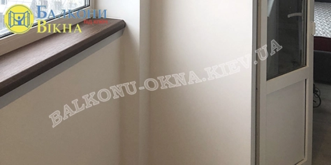 Обшивка балкона гіпсокартоном