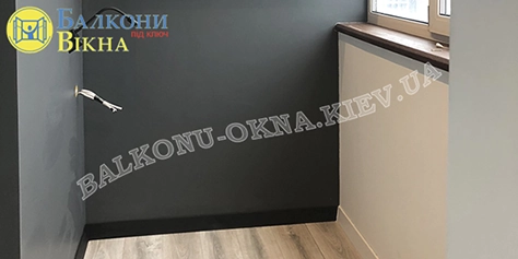 Оздоблення балкона гіпсокартоном