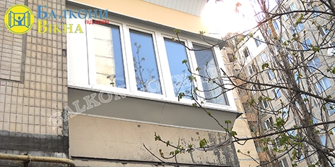 Розширення балкона по підвіконню