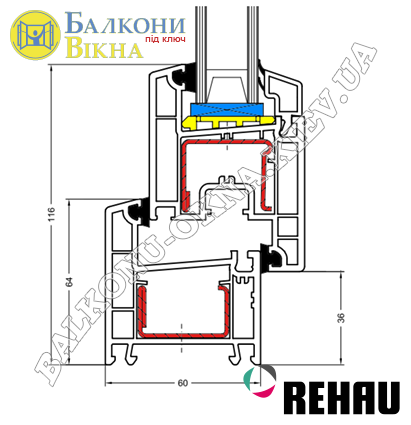 Профіль Rehau Ecosol 60
