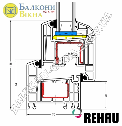 Профіль Rehau Ecosol 70