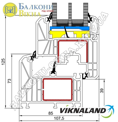 Профіль Viknaland 85PRO